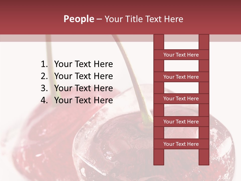 Cherry Berry Dessert PowerPoint Template
