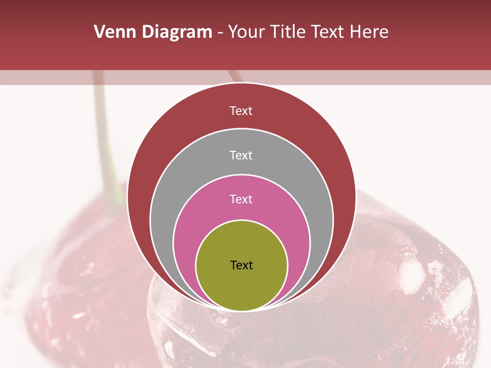 Cherry Berry Dessert PowerPoint Template