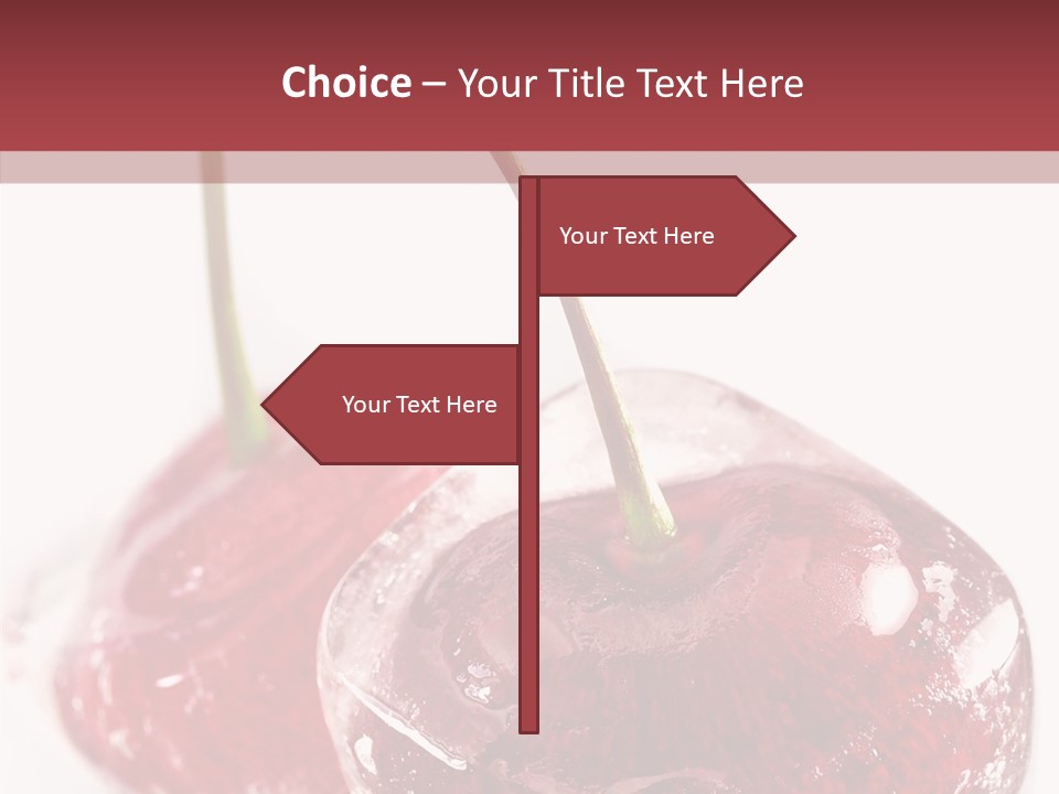 Cherry Berry Dessert PowerPoint Template