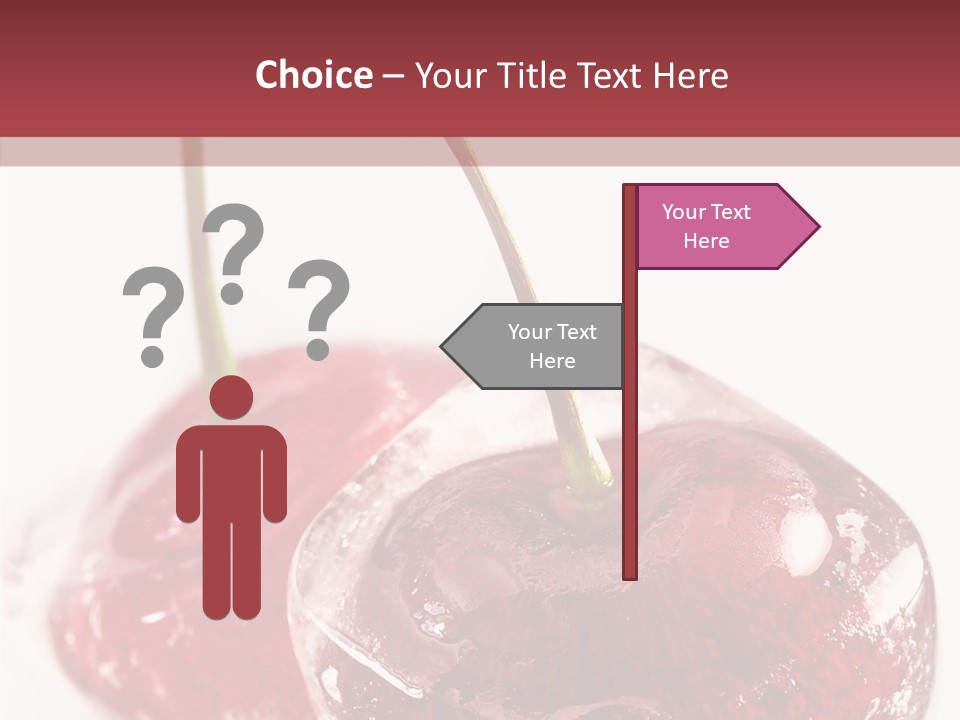 Cherry Berry Dessert PowerPoint Template