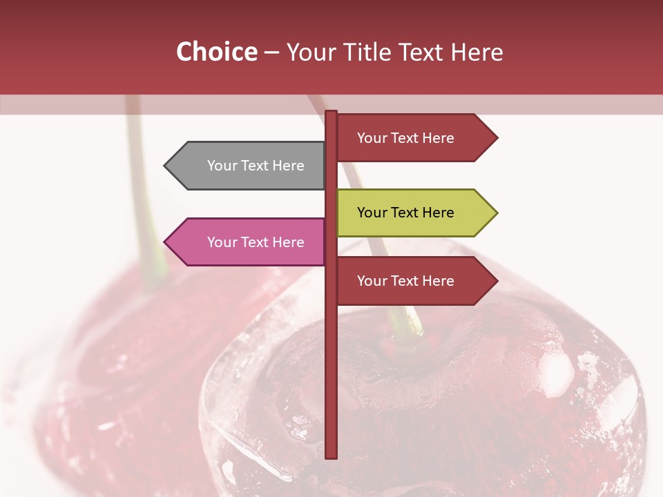 Cherry Berry Dessert PowerPoint Template