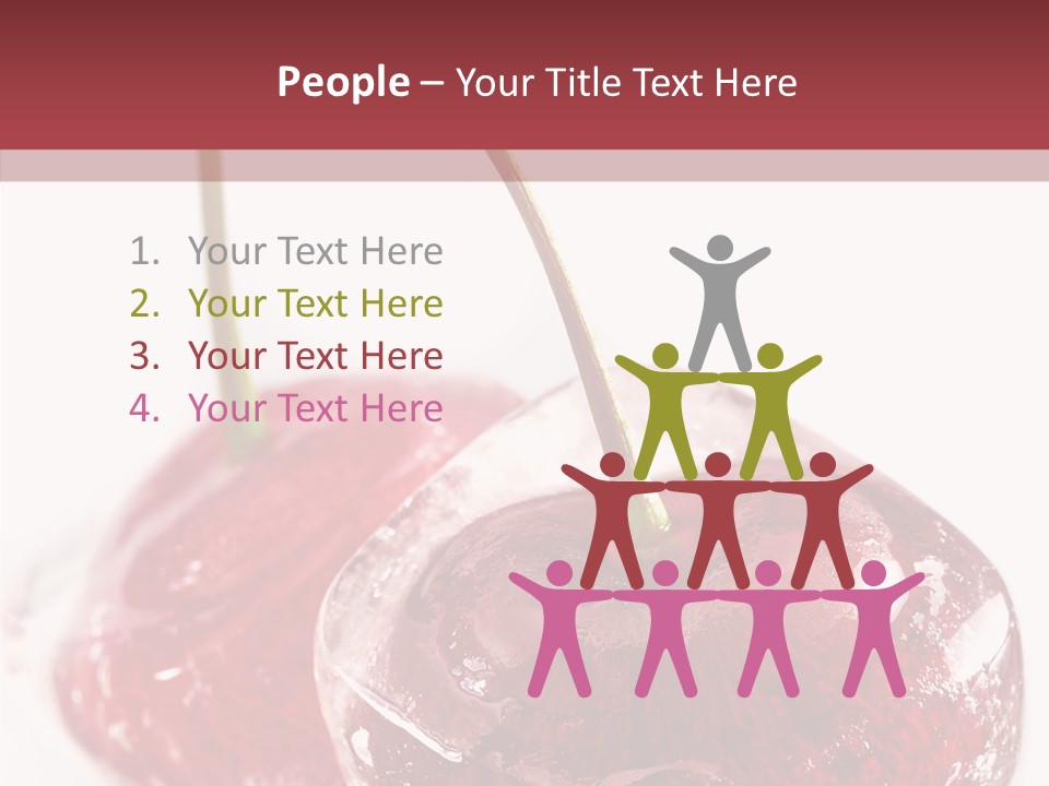 Cherry Berry Dessert PowerPoint Template