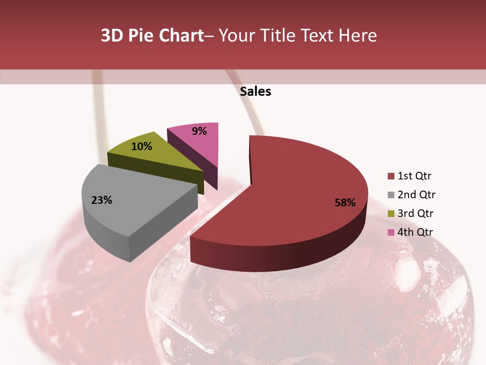 Cherry Berry Dessert PowerPoint Template