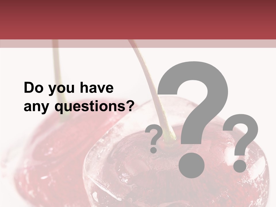 Cherry Berry Dessert PowerPoint Template