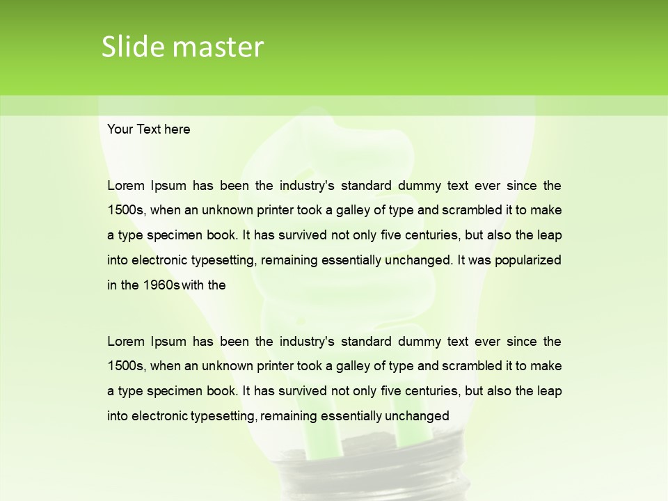 Energy Conservation Save PowerPoint Template