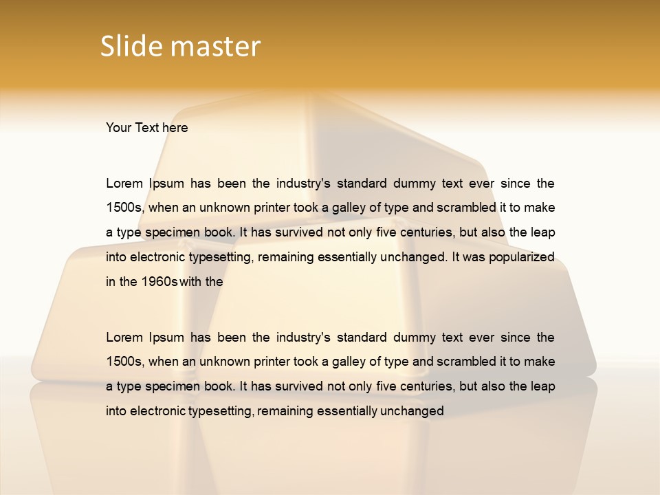 Graph Mirror Treasury PowerPoint Template