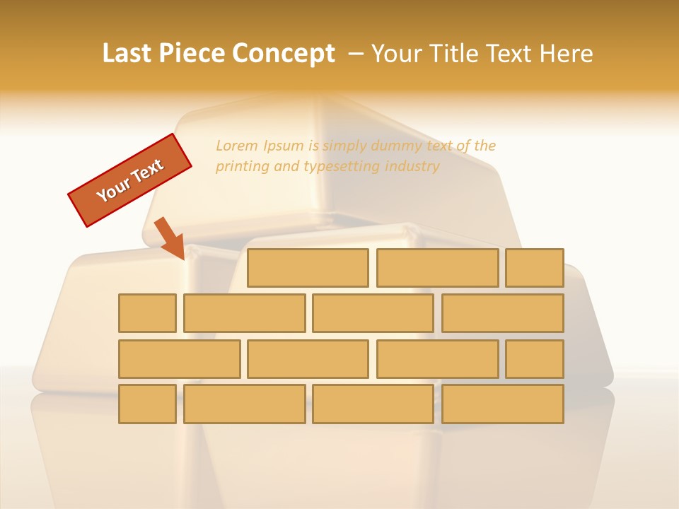 Graph Mirror Treasury PowerPoint Template