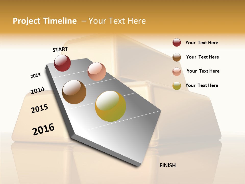 Graph Mirror Treasury PowerPoint Template