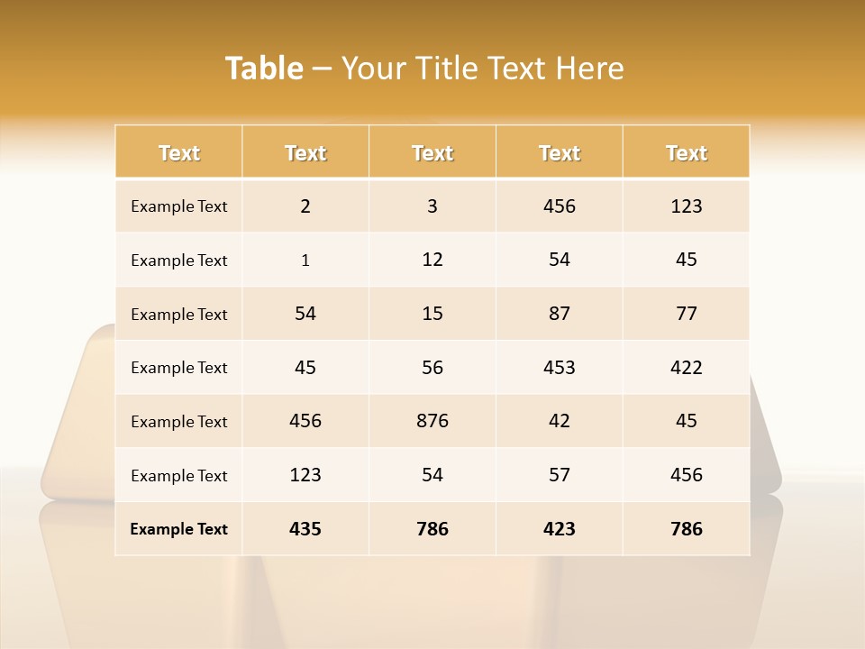 Graph Mirror Treasury PowerPoint Template