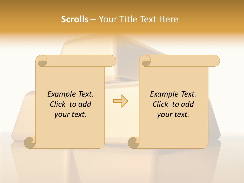 Graph Mirror Treasury PowerPoint Template