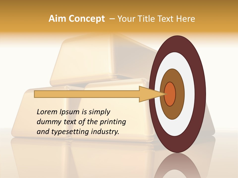 Graph Mirror Treasury PowerPoint Template