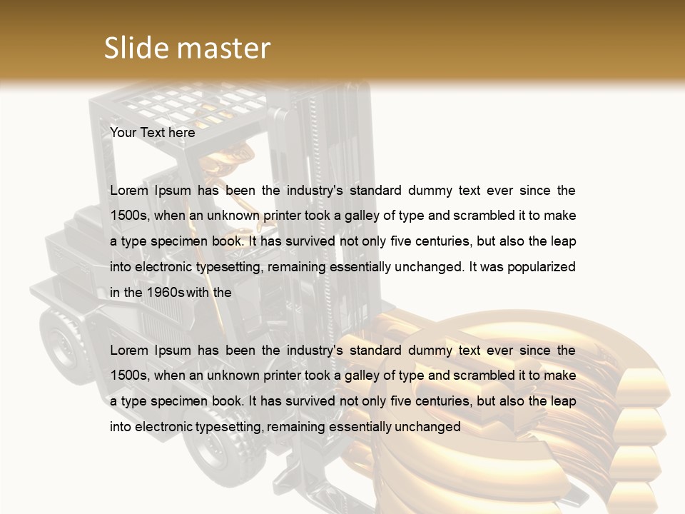 Symbol Cargo Loading PowerPoint Template