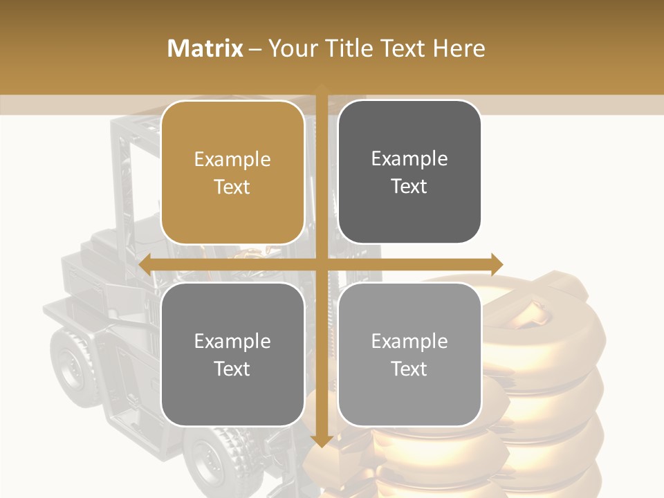 Forex White Icon PowerPoint Template