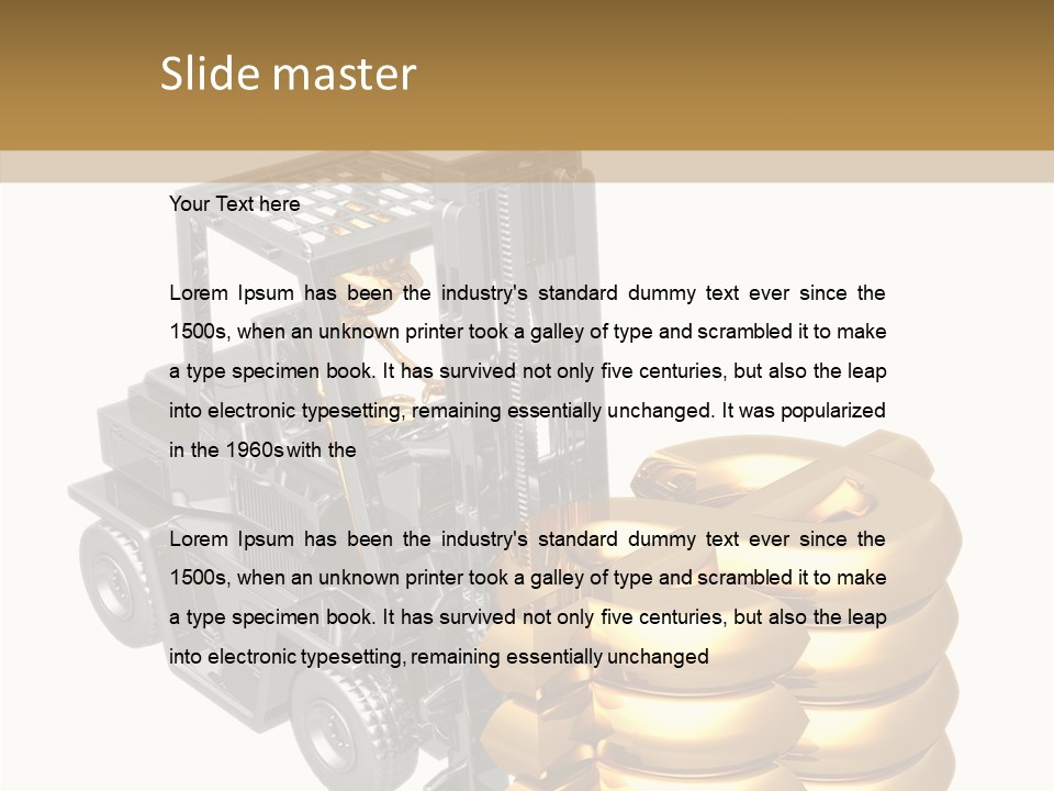 Forex White Icon PowerPoint Template