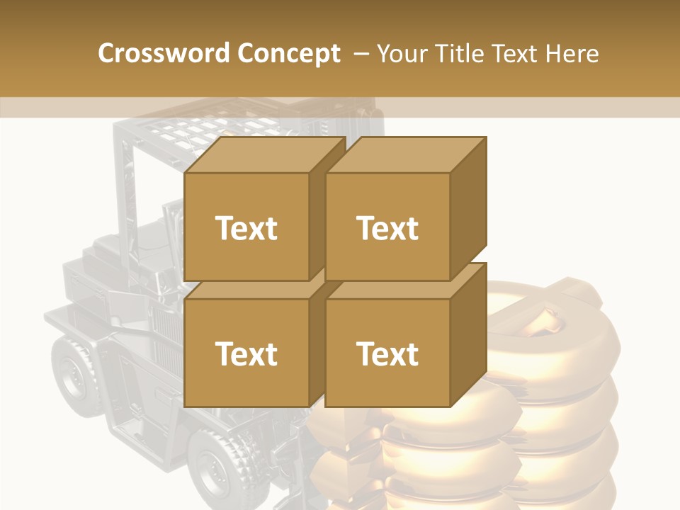 Forex White Icon PowerPoint Template