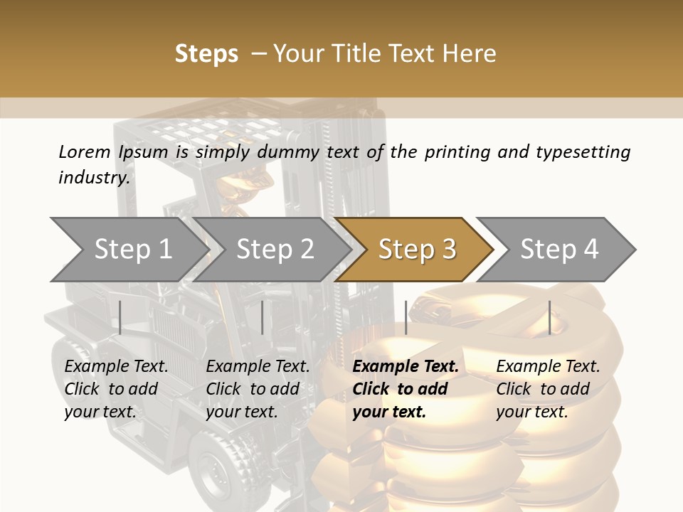 Forex White Icon PowerPoint Template