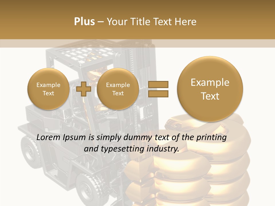 Forex White Icon PowerPoint Template