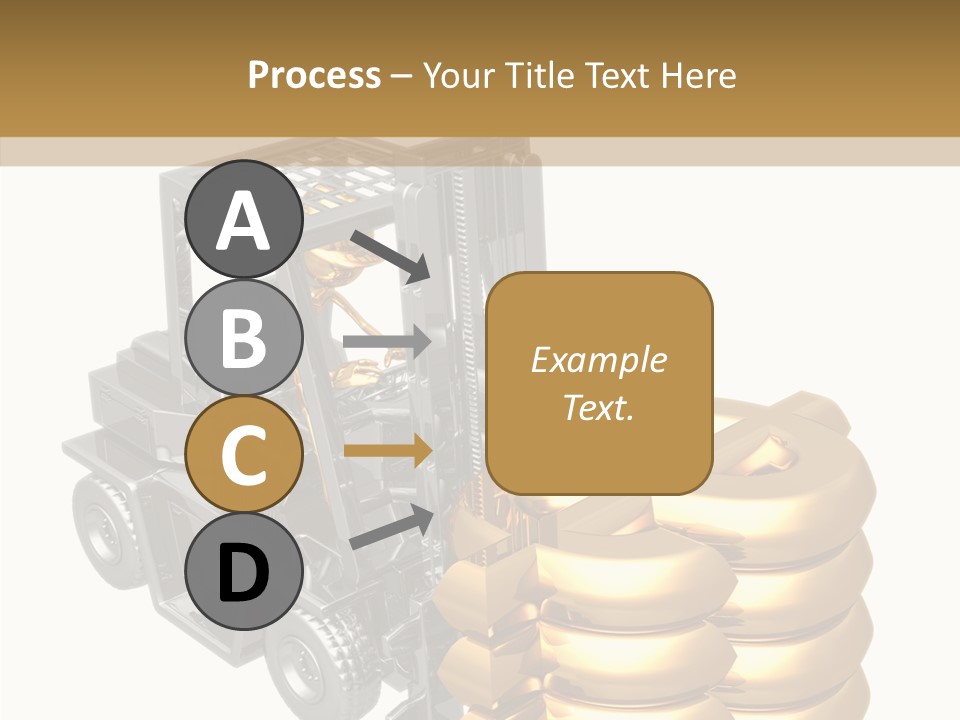Forex White Icon PowerPoint Template