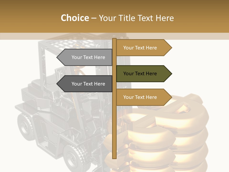Forex White Icon PowerPoint Template