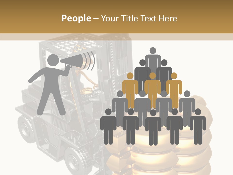 Forex White Icon PowerPoint Template