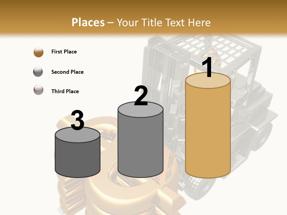 Art Value Forklift PowerPoint Template