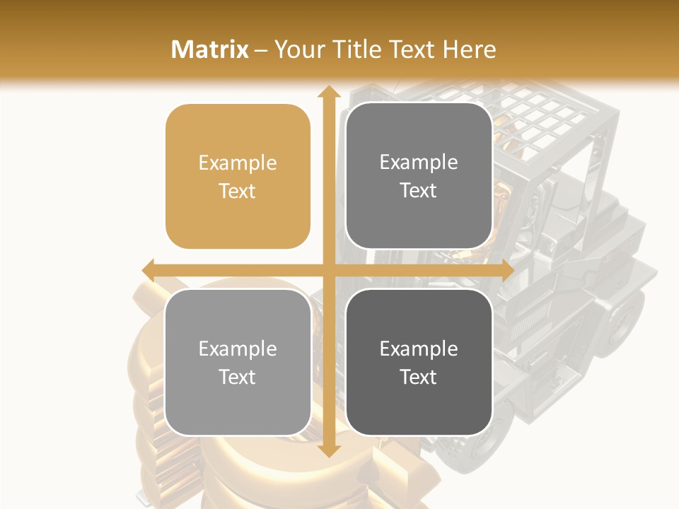 Art Value Forklift PowerPoint Template