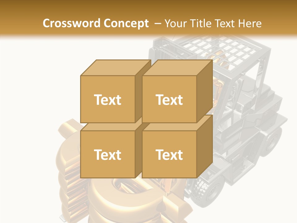 Art Value Forklift PowerPoint Template