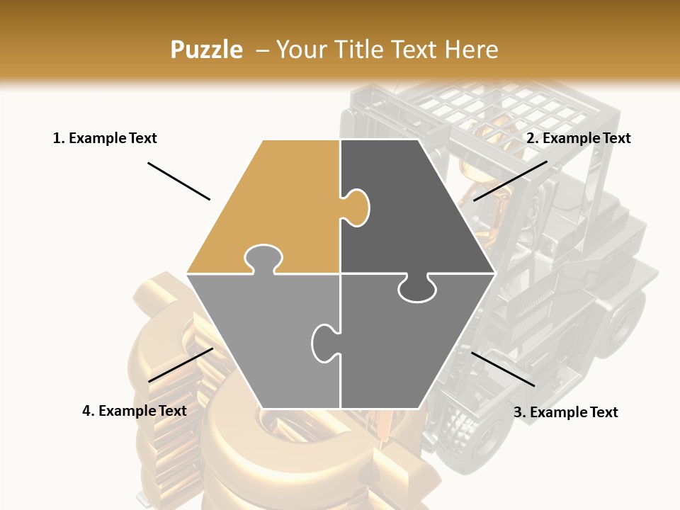 Art Value Forklift PowerPoint Template