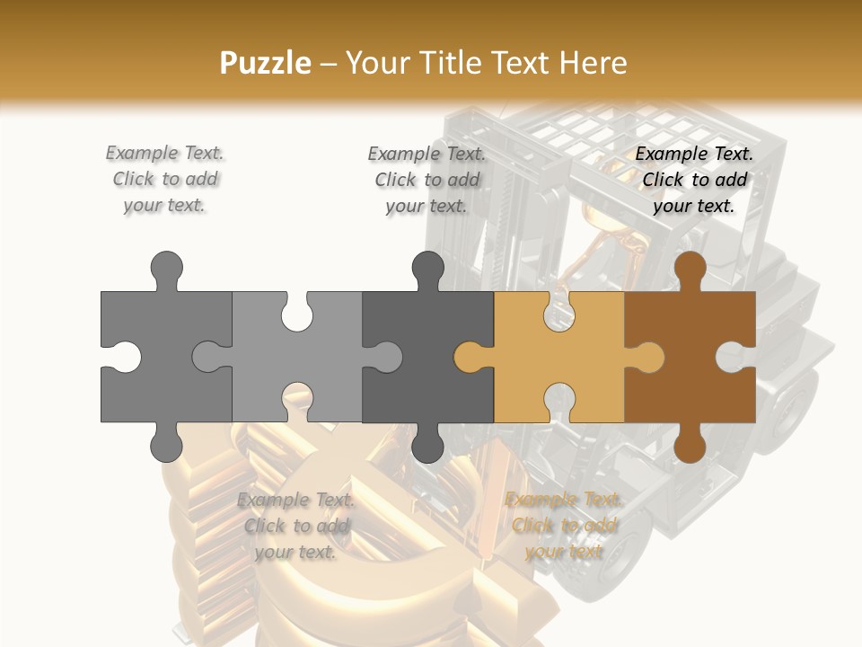 Art Value Forklift PowerPoint Template