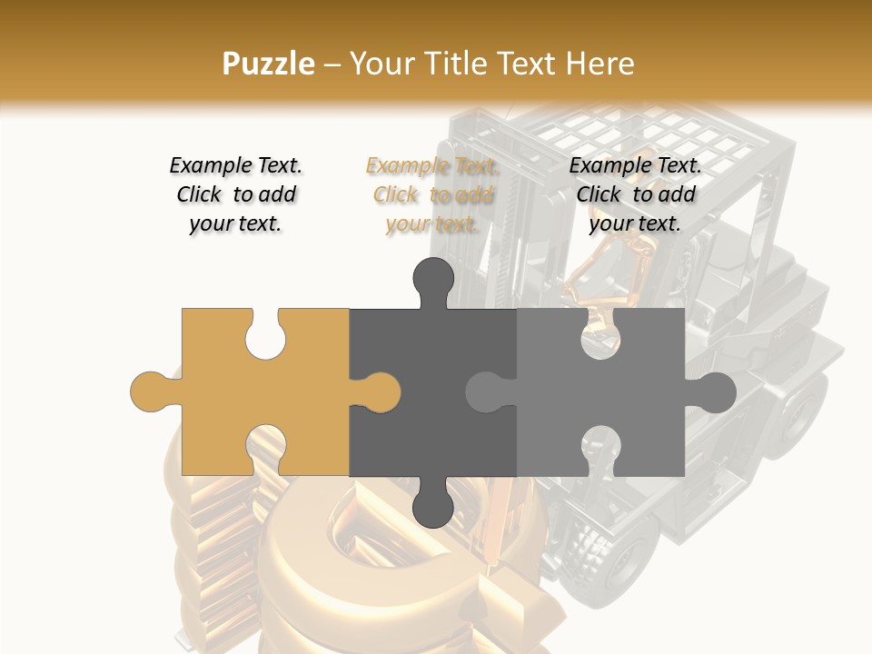 Art Value Forklift PowerPoint Template