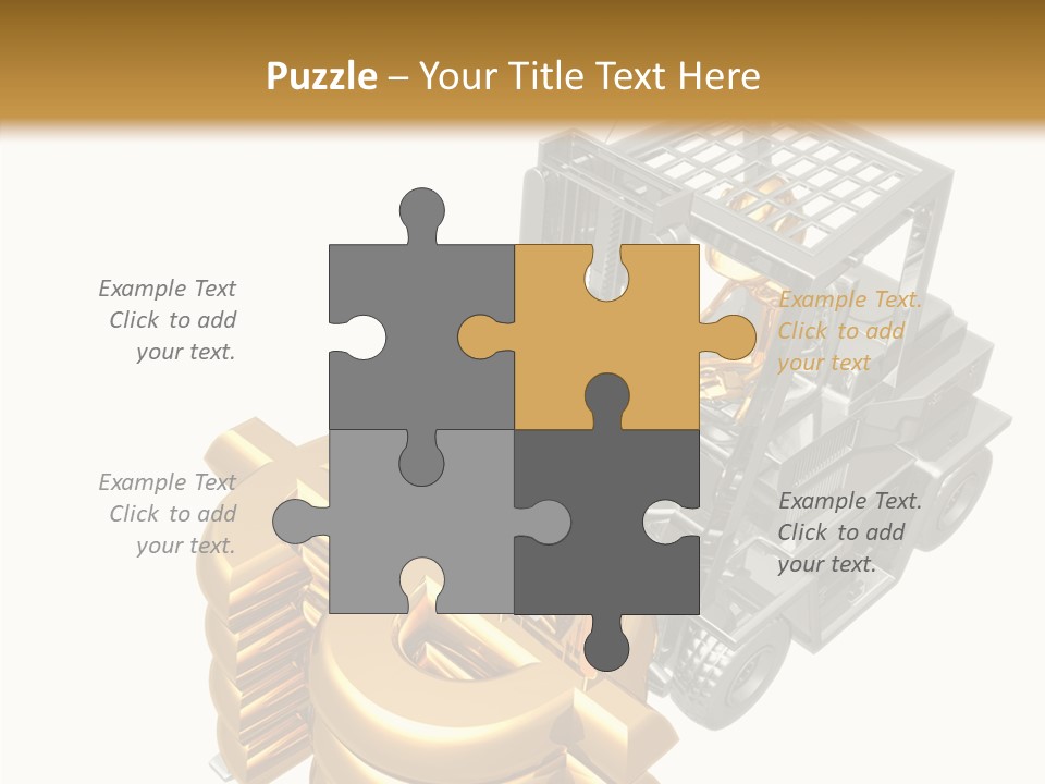 Art Value Forklift PowerPoint Template