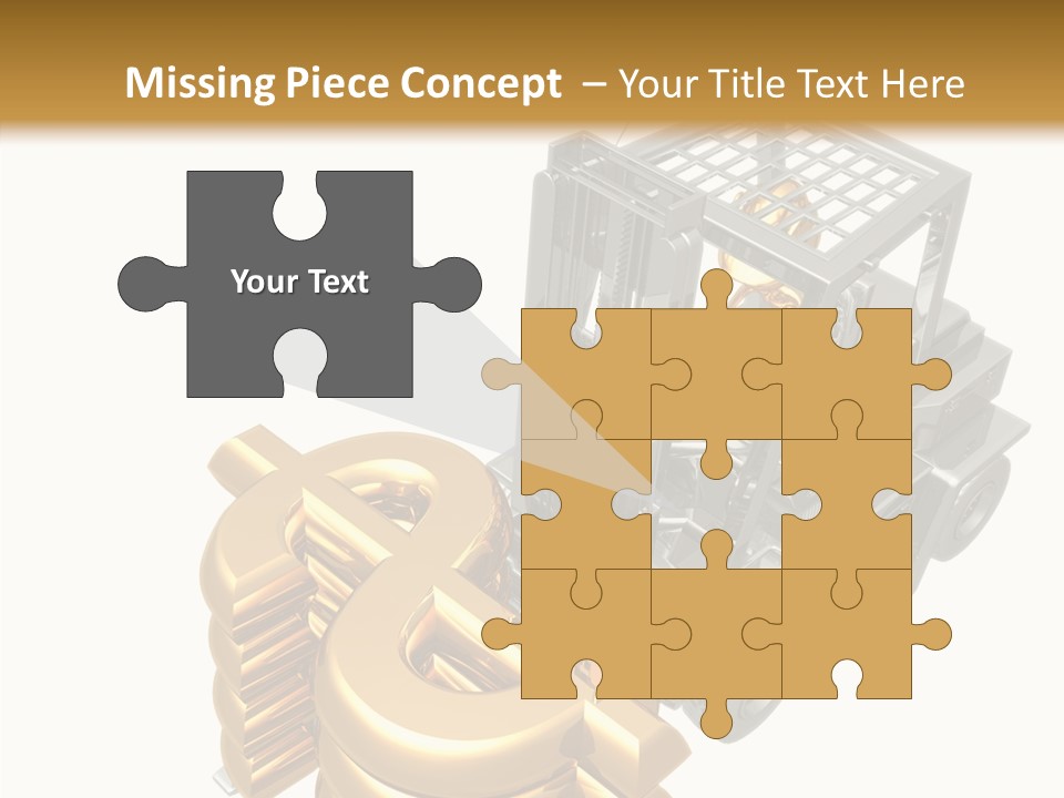 Art Value Forklift PowerPoint Template