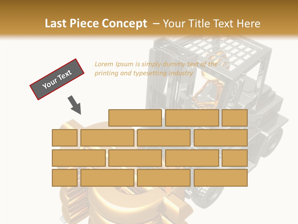 Art Value Forklift PowerPoint Template