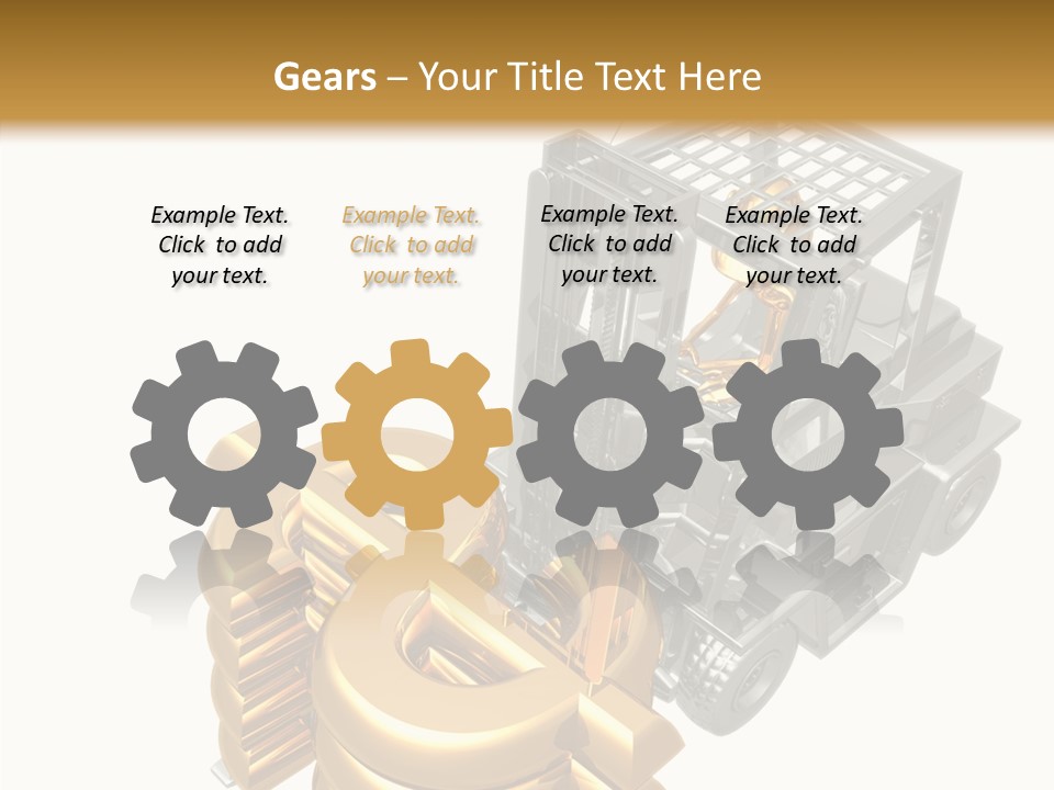 Art Value Forklift PowerPoint Template