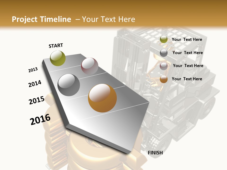Art Value Forklift PowerPoint Template