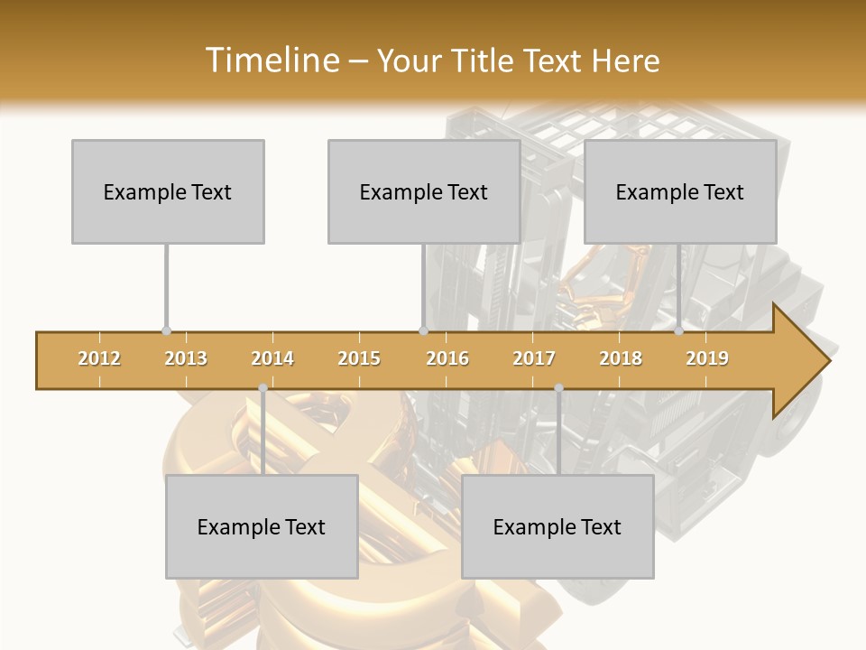 Art Value Forklift PowerPoint Template