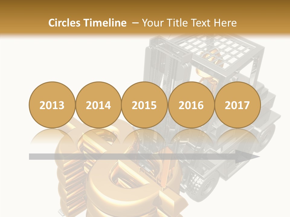 Art Value Forklift PowerPoint Template