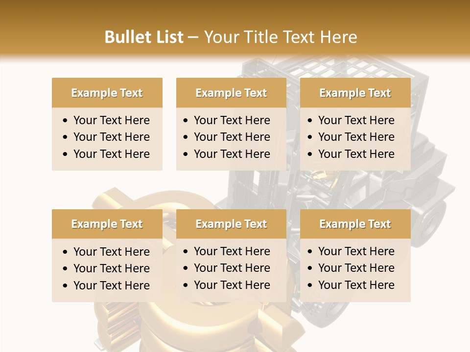 Art Value Forklift PowerPoint Template