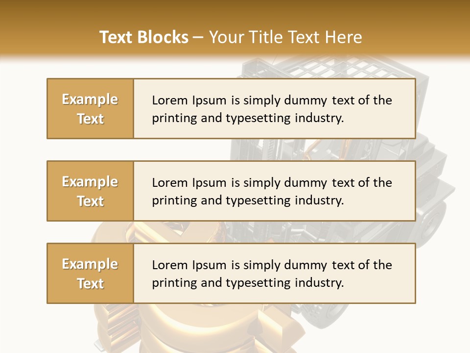 Art Value Forklift PowerPoint Template