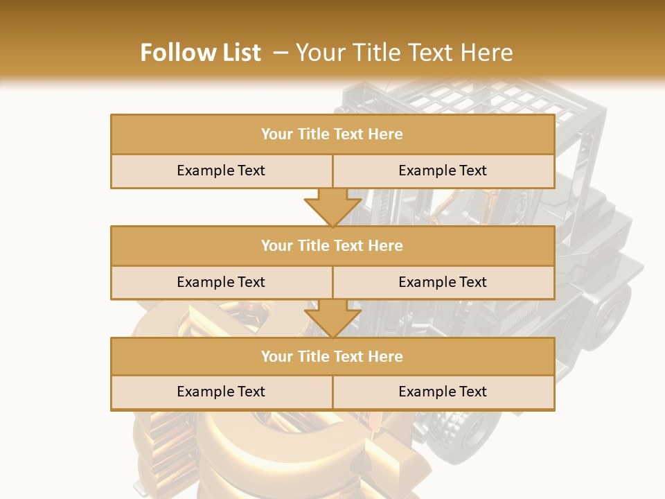 Art Value Forklift PowerPoint Template