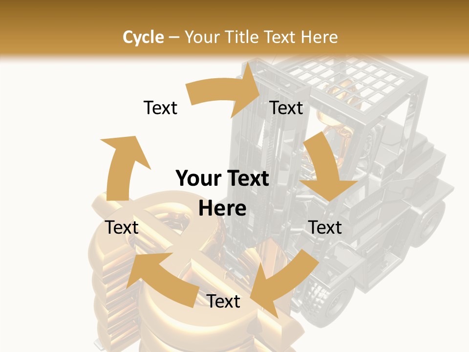 Art Value Forklift PowerPoint Template
