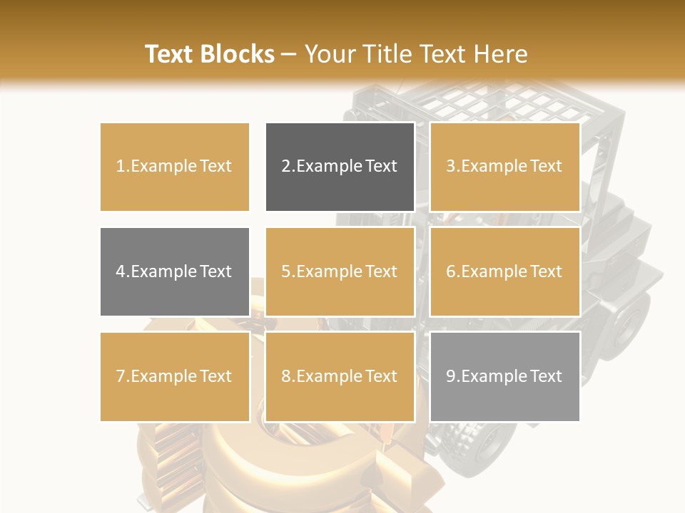 Art Value Forklift PowerPoint Template
