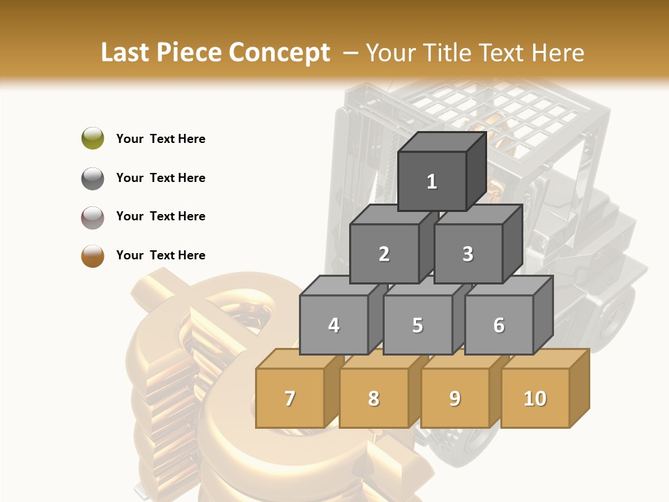 Art Value Forklift PowerPoint Template