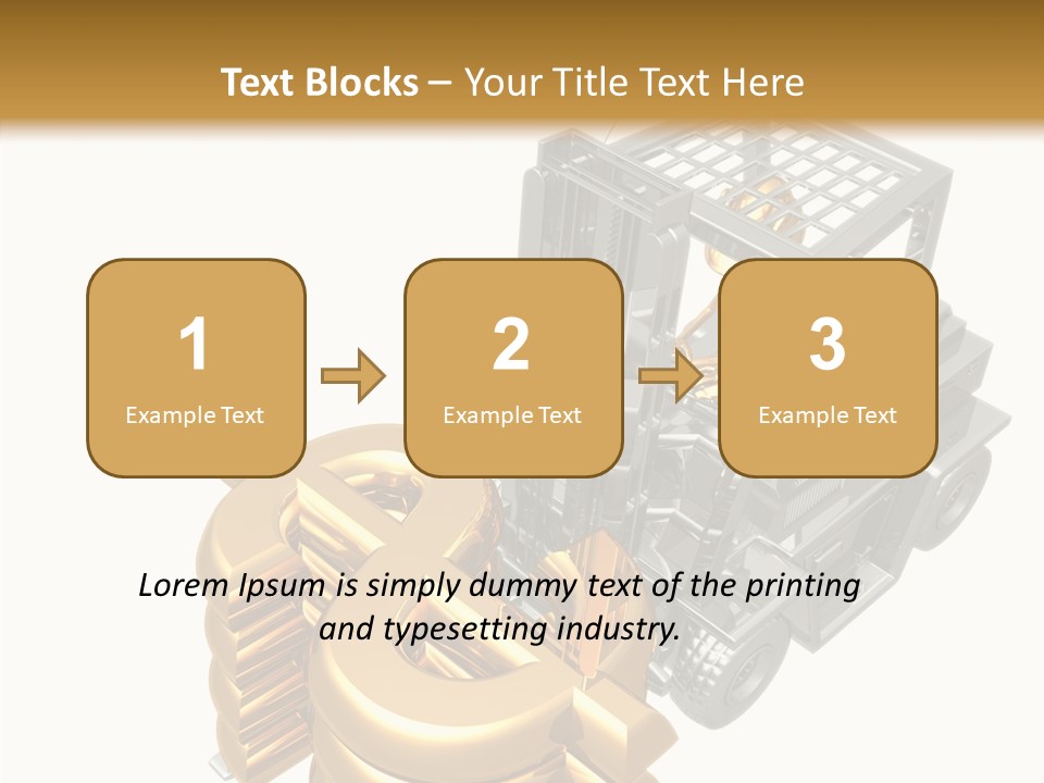 Art Value Forklift PowerPoint Template