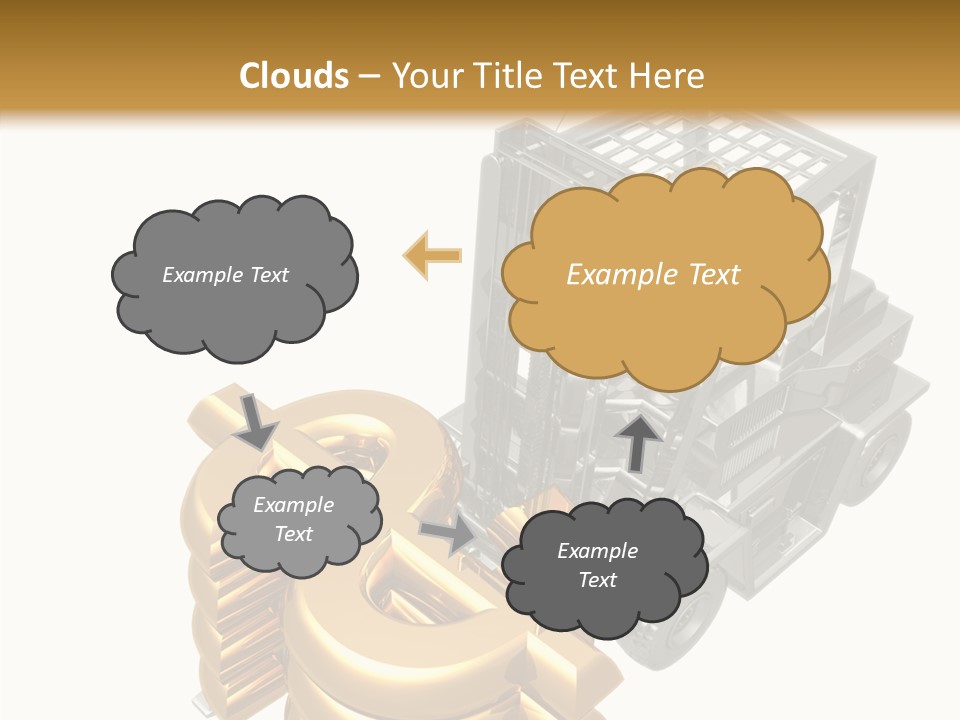 Art Value Forklift PowerPoint Template