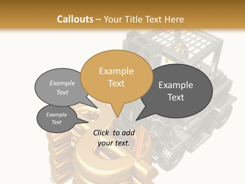 Art Value Forklift PowerPoint Template