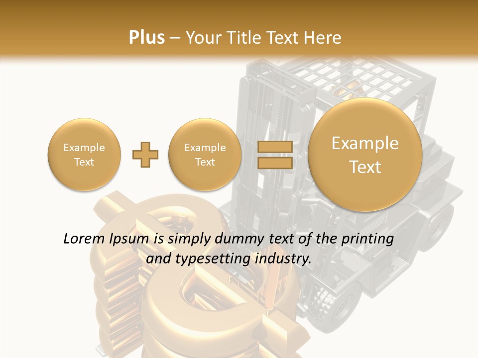 Art Value Forklift PowerPoint Template