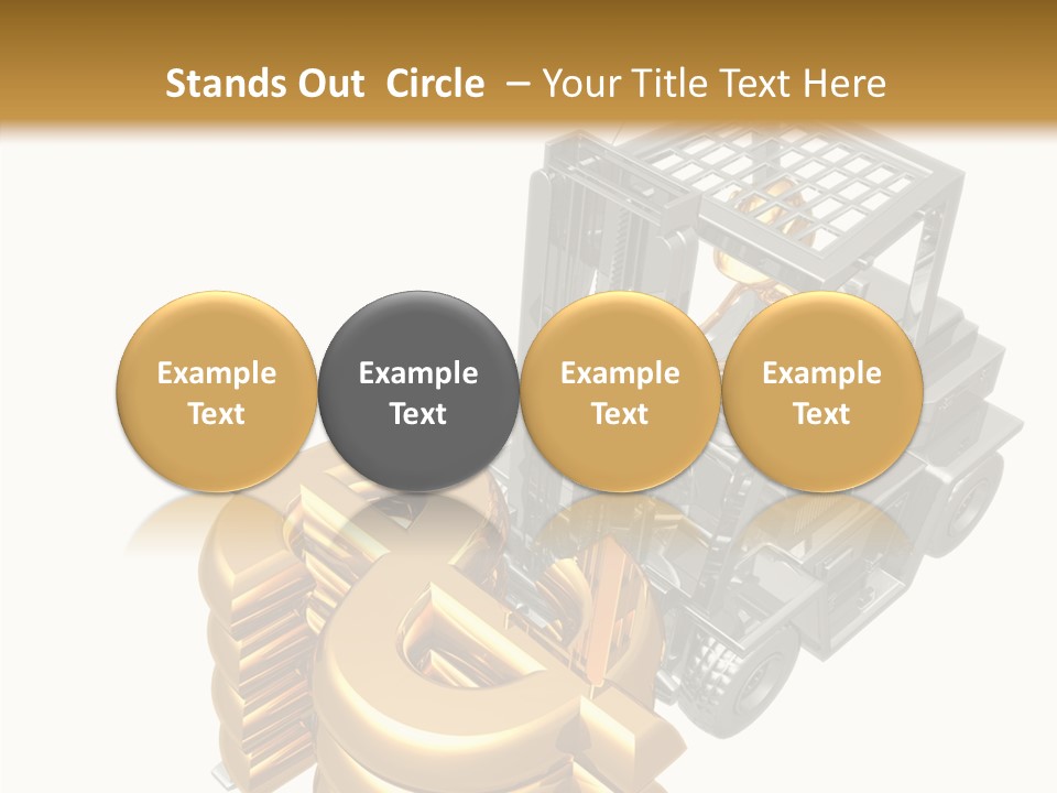 Art Value Forklift PowerPoint Template