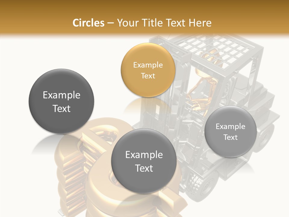 Art Value Forklift PowerPoint Template