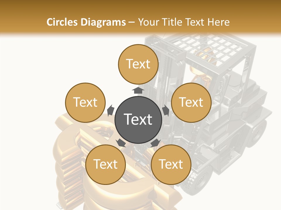 Art Value Forklift PowerPoint Template